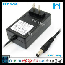 zf120a-1201500 power supply wall 12v 1.5a UK/USA/EU/AUS plug 18w